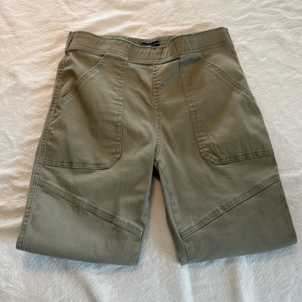 Women’s Green Size Medium 98% Cotton Blend Sincerely Jules Utility Jogger - Picture 5 of 9